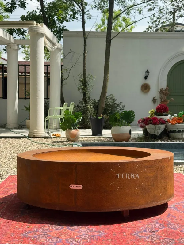 FERBA Corten Samara Bahçe Şöminesi Ateş Çukuru