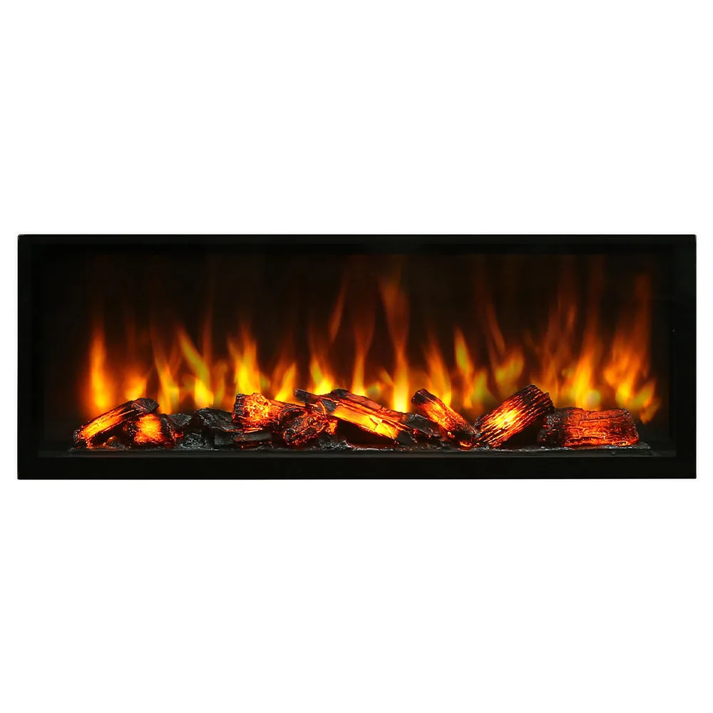 Gaze 100 cm Elektrikli Şömine Cam Çerçeve (Isısız) Model   / Gaze 100